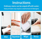 Magic Sponge Erasers, 20 Pack 2X Density Stronger Melamine Sponge Foam Pads, Multi-Functional Household Cleaning Supplies Cleaner for Kitchen, Bathroom, Bathtub, Sink, Wall Cleaner