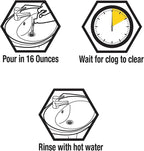 ZEP 10 Minute Drain Opener Gel 64 Ounce - ZHCR64NG - Commercial Strength, Fast Acting and Safe for All Pipes