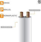 Sunlite 04130-SU 15-Foot Household Extension Cord, Three 2-Prong Polarized Sockets, Tamper Guards, Indoor Use, For Small Appliances, Electronics, Lamps, Fans, Mobile Devices, UL Listed, White