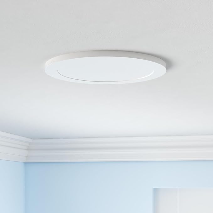 CLOUDY BAY 20W 8 inch LED Recessed Lights,5Color 2700K/3000K/3500K/4000K/5000K Selectable,Dimmable CRI 90+,IC Rated,ETL Listed,Ultra Thin Recessed Downlight with Junction Box,White,6 Pack