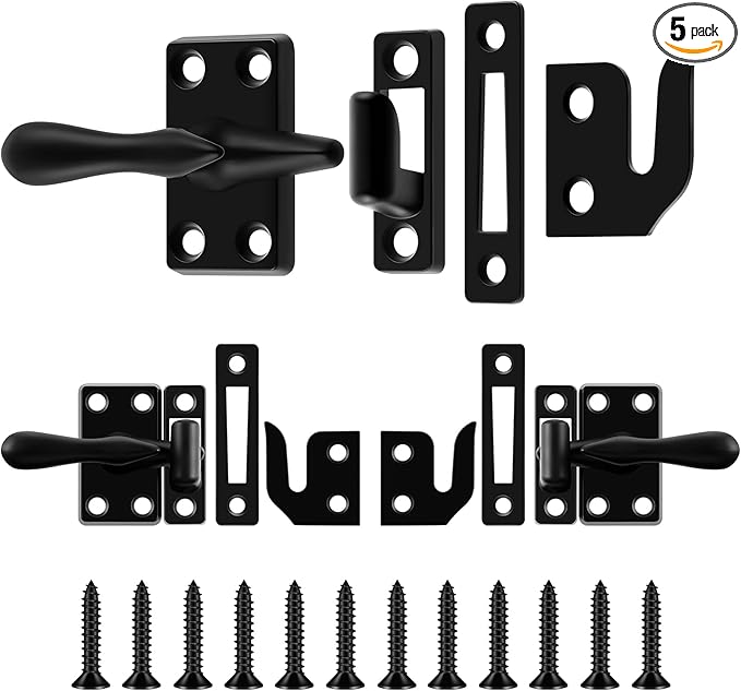 Hicarer Casement Window Lock 1-7/8 Inch Zinc Alloy Window Sash Lock Latch Replacement for Home Casement Windows