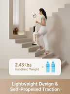 MOVA K30 SE Wet Dry Vacuum Cleaner, 180° Lie-Flat Reach Smart Vacuum Mop, 0 in Dual-Edge Cleaning, one-press self-cleaning, Lightweight, Powerful 18000Pa Suction Floor Cleaner for Hard Floors Pet Hair