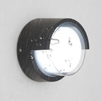 Modern Outdoor Wall Light - Waterproof Round Wall Mount Lamp for Garden/Patio - 6500K Cold Light