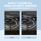 Hard Bristle Crevice Cleaning Brush-Thin Gap Scrub Brush, Small Cleaning Brush, Grout Brush, Kitchen Brush, Cleaning Tools for Toilet, Bathroom, Sink, Home, Household, Window (6, Mint)