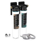 Frizzlife DW15 Under Sink Water Filter System, NSF/ANSI 53&42 Certified Elements, Reduces 99.99% Lead, Chlorine, Fluoride, Bad Taste & Odor, Direct Connect 2-Stage Water Filter, 0.5 Micron, USA Tech