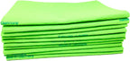 10 Pack Extra Large Original German Shammy Cloths Chamois Towels Super Absorbent for Pets, Parenting Tool Cleaning for Home and Commercial Use Wholesale Bulk (Green)