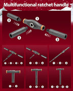 Saker 42-in-1 Magnetic Screwdriver Set for Christmas Gifts, Screwdriver Kit with T Handle & Storage Case, Holiday Gifts for Men, DIY, Furniture, Computer, and Bicycle Repair, Orange