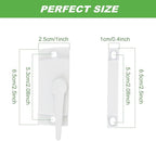 6 Pack Window Sash Locks, Cam Action Window Locks for Double Hung Window Latches Replacement, White Sliding Window Parts and Hardware Latch Lock for Vertical and Horizontal Sliding Windows