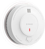 X-Sense Wireless Interconnected Smoke Detector Fire Alarm with Over 820 ft Transmission Range, SD19-W, 1-Pack