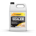 Stamped Concrete Sealer, 1 Gal - Clear, Water-Based, Satin Finish Sealer for Decorative Concrete Surfaces