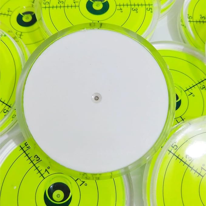 75x12mm Bubble Spirit Level Degree Marked Surface Circular Bubble Round Level Bubble Measuring Tools