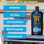 Marine 31 Stainless Steel Polish & Sealant Combo | Cleans, Polishes & Protects Stainless Steel Surfaces | Safe for Appliances & Marine Use | Long-Lasting Shine | M31-SSKIT-1