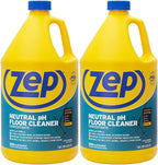Zep Neutral pH Industrial Floor Cleaner. 1 Gallon (Case of 2) - ZUNEUT128 - Concentrated Pro Trusted All-Purpose Floor Cleaner