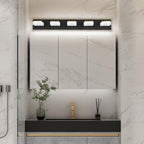 Bathroom Vanity Light - 5-Lights LED 30W - Dimmable Over Mirror Light Fixture for Brightening Your Bath - Gold and Black Wall Sconces with Acrylic Lampshade - Daylight 5500K