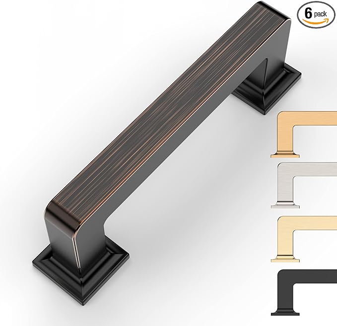 6 Pack 3 Inch Cabinet Handles Oil Rubbed Bronze Cabinet Pulls Kitchen Cabinet Handles Kitchen Cabinet Hardware Kitchen Handles for Cabinets
