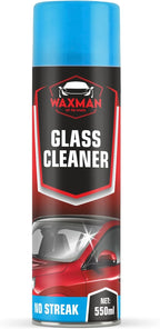 Foaming Glass Cleaner Spray – 550ml Aerosol No-Streak Foam – Powerful Cleaner for Car, Window & Mirror – Crystal Clear Shine, Tackles Tough Grime