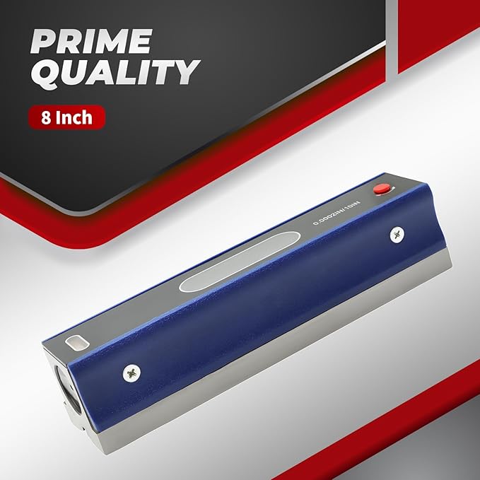 8 Inch Master Precision Level with Box Accuracy 0.0002"/10" for Checking the Straightness Parallelism The Surface of Machine Tools Equipment