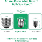 Meconard C9 Led Replacement Christmas Light Bulbs, C9 Shatterproof Led Bulbs for Christmas Indoor Outdoor String Lights, E17 Intermediate Base, Commercial Grade Holiday Bulbs, Green, 25Pack