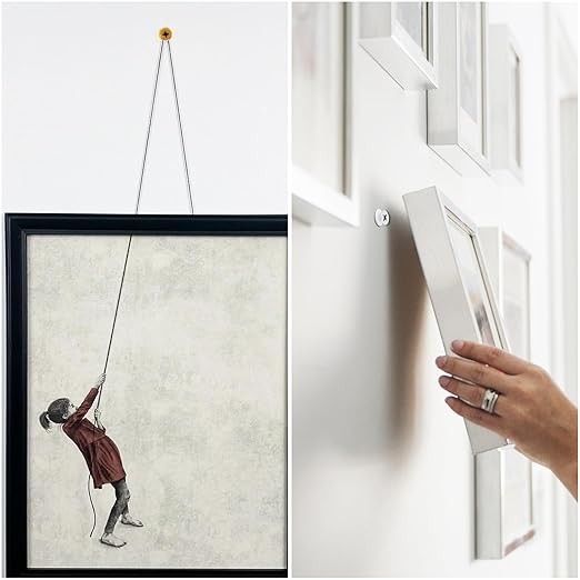 KURUI Wall Anchors Kit for Hanging Wall Art Decor, 160Pcs Drywall Anchors Assortment Kit for Frame Shelf Decorations, Plant Hooks, 135 Screws and 135 Plugs, Picture Hangers for Drywall Concrete Brick