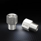2 pieces Npt1/2 Female to Npt1/2 Male Reducer,1/2NPT Fittings Water pipe Adapter, Fabricate of 304 Stainless Steel