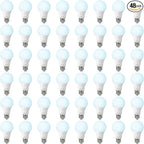 48 Pack LED Bulbs, A19 60W Equivalent, 800 Lumens, 5000K Daylight, 8W Non-Dimmable Light Bulbs for Home & Office, 15000hours