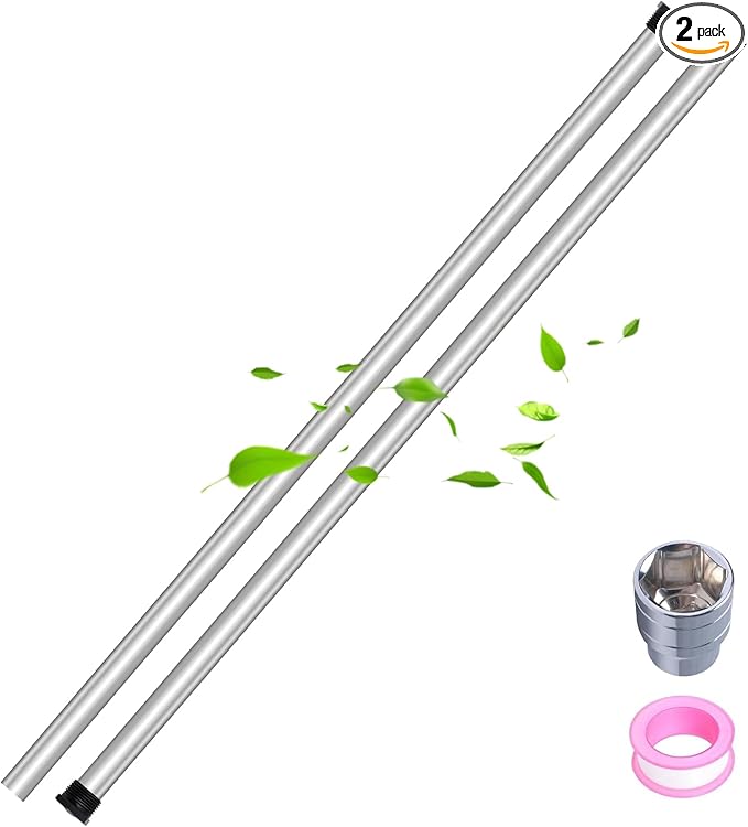 Magnesium Anode Rod 44" for Hot Water Heater,Compatible with Rheemm A.O. Smithh Giantt,Reliancee Richmondd,Hex Head 3/4" NPT x 44" Corroation Protect Anode Rod for Home Water Tank(Pack of 2)