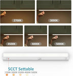 LED Under Cabinet Lighting Motion Sensored Hardwired with Built-in Dimmer, 32 Inch 16W Dimmable 5 Color 2700/3000/3500/4000/5000K, Linkable Eyes Care for Kitchen, Counter, ETL Listed, White