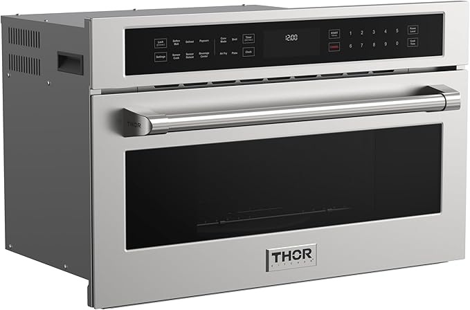 Thor Kitchen 30 Inch Built-In Air Fry Microwave Oven with Drop-Down Door