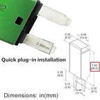 Automatic Reset ATM Mini Circuit Breaker Car Protector Blade Fuses Assortment Kit 10pcs DC 14V E71 T1 30 Amp