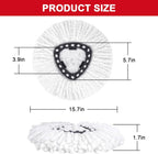 3 Pack Spin Mop Replacement Head Mop Refill Compatible with Ocedar Triangle Swivel Mops Microfiber Swivel Mop Refill,Deep Clean,Machine Washable and Easy to Replace