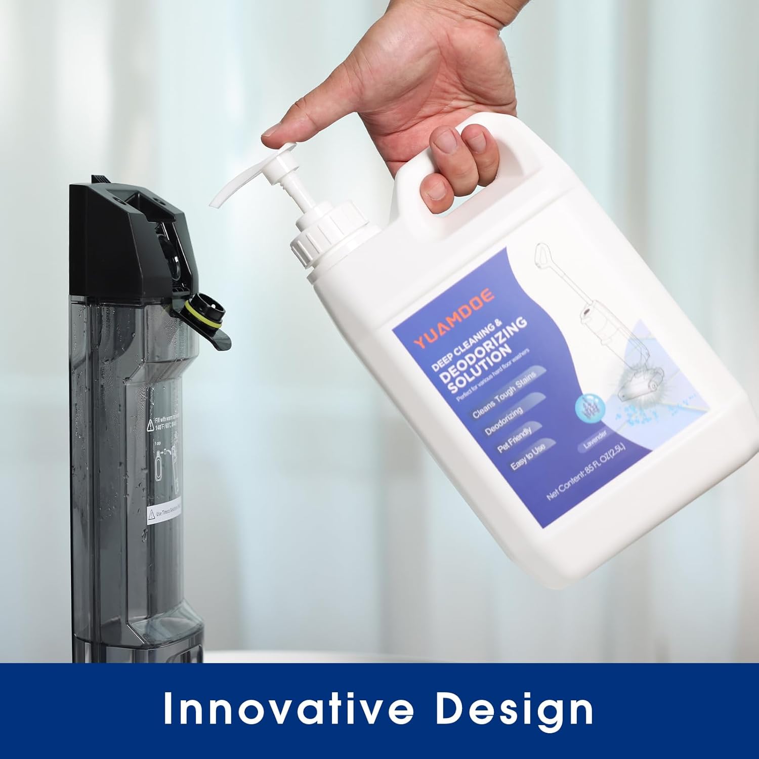 Deep Cleaning & Deodorizing Solution, 85FL OZ/2.5L, Designed for Tineco, Compatible with Floor One Series & iFloor Series (EXCEPT S5 Steam/S7 Steam/iFLOOR 5 Steam), Lavender Fragrance
