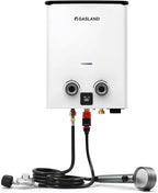 GASLAND 2025 Goshower G5 Portable Small Propane Water Heater | 1.32 GPM, 34,000 BTU | CSA Certified | For Camping, Off-Grid | Digital Display