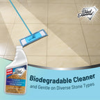 Black Diamond Stoneworks Limestone and Travertine Floor Cleaner: Natural Stone, Marble, Slate, Polished Concrete, honed or tumbled surfaces. Concentrated Ph. Neutral. (1-Quart)