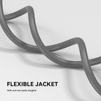 2 Pack 12 ft 14/3C SJTW Appliance and Power Tool Cord, 14 Gauge 3 Prong Heavy Duty Replacement Power Supply Cord Cable, 110V 115V 120V AC Pigtail, 15A, 1875w