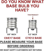 Novelty Lights Incandescent Replacement Bulbs - Outdoor Individual Bulbs for Events, Holiday Parties, Patios, and More - C7/E12 Candelabra Base, 5 Watt Lights (Multicolor, 25 Pack)