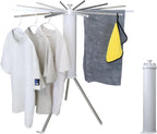 Clothes Drying Rack Tripod, Portable & Foldable Laundry Hanger Dryer - Aluminum, 12 Rods