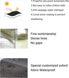 Ericlin Washer and Dryer Covers,Top Load Washing Machine Cover Laundry Dryer Protect Cover Dustproof Waterproof Zipper Design for Easy Use Fit for Most Front-loading Machine(W29D28H43in) (Black)