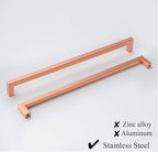 10 Pack 12 3/5 Inch Brushed Copper Cabinet Pulls Red Copper Square Cupboard Handles Modern Stainless Steel Drawer Pulls Kitchen Cabinet Hardware Kitchen Handles