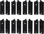 Window Latch Locks Replacement Window Parts and Hardware, Plastic Spring Loaded Sliding Window Tilt Latch for Home Window Accessories, Pack of 16 (Black)
