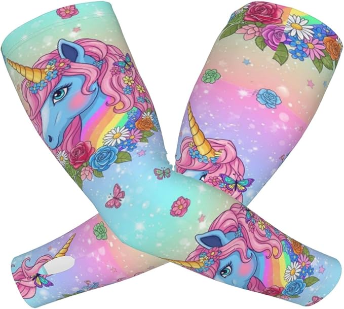 Men Women Anti-Slip Cooling Arm Sleeves Comfortable Sunshade for Summer Sports