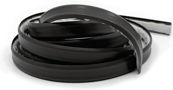 InstaTrim The Original Flexible Trim -10ft Black 3/4" Wide Caulk Tape - Adhesive Trim with Many Uses Including Caulking for Bathtubs, Sinks, Counters, Tile, Floors - Made in USA