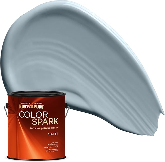 Rust-Oleum Color Spark Interior Paint and Primer in One, Matte, Pacific Voyage, 1 Gallon