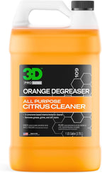3D Orange Degreaser – Citrus-Based Car Cleaner for Oil, Grease, Grime & Adhesives – Water-Based, Non-Corrosive, Eco-Friendly, Interior & Exterior Use - 1 Gallon