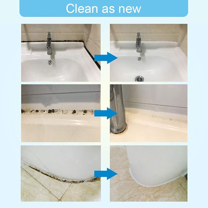 FOLLOWIN Mold and Mildew Bathroom Cleaner Gel 18oz, Household Stain Cleaner for Showers Tiles Grout Sealant Sinks