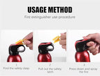 Portable Fire Extinguisher | 4-in-1 Small Fire Extinguisher for Home, Garage, Kitchen, Car | For Electric, Textile and Grease Fires | Non-Toxic, Easy Clean | Wall Mount Incl (2PK)