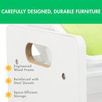 Humble Crew 9-Bin Toy Organizer – Cambridge White Plastic Bins, 3-Tier Storage Solution for Kids' Playrooms and Nurseries