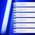 amgolibi 18 Inch 15 Watt Black Light Bulb F15T8/BL Replacement T8 BL Fluorescent Lamps for 30W Machine 350BL 365-nm Blue Light 6 Count