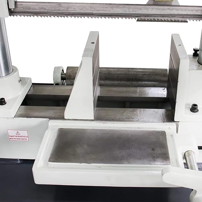 KAKA Industrial Metal Cutting Bandsaw 13.8 Inch Capacity Double Column Horizontal Band Saw Hydraulic Control Semi-Automatic for Metal Fabrication Shops,Industrial Workshops TGK-14