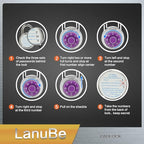 LanuBe Standard Dial Combination Lock, 2 inches. Wide, with Different Combinations, Purple Turnplate, Pack of 48; Lock for School, Employee, Gym Sports Locker, Case, Toolbox