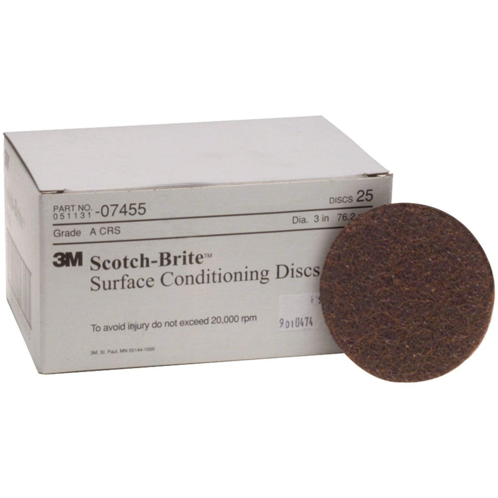 Cubitron Surface Conditioning Disc for Sanding - Metal Surface Prep - Hook and Loop - Aluminum Oxide - Medium Grit - 4.5 inch diam. - Pack of 10